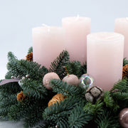 Kleiner Adventskranz in Candy Blush | 30cm