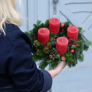 Adventskranz "Classic Crimson Red" | 30cm