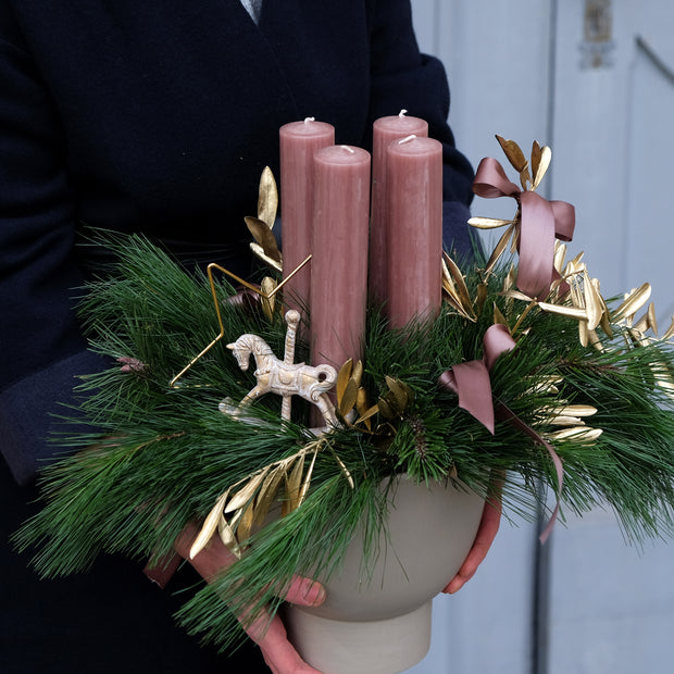 Adventskranz-Gesteck "Christmas Chocolate" | 35cm