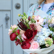 "Ladylike" in Bordeaux, Rosé und Hellblau