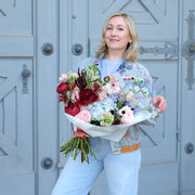 "Ladylike" in Bordeaux, Rosé und Hellblau