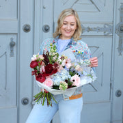 "Ladylike" in Bordeaux, Rosé und Hellblau