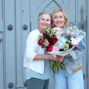 "Ladylike" in Bordeaux, Rosé und Hellblau